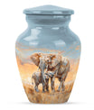Elephant Family Cremation Urns For Men Funeral, Ashes Cremation Urn