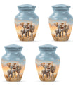 Elephant Family Cremation Urns For Men Funeral, Ashes Cremation Urn