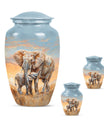 Elephant Family Cremation Urns For Men Funeral, Ashes Cremation Urn