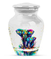 Elephant Family Burial Urn For Adult Ashes Large Funeral, Ashes Urn