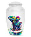 Classic 10-inch elephant family urn