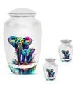 Elephant Family Burial Urn For Adult Ashes Large Funeral, Ashes Urn