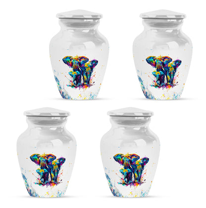 Personalized Elephant Keepsake Urn for Human Ashes - 10-inch, 200 cu in - Yatskia