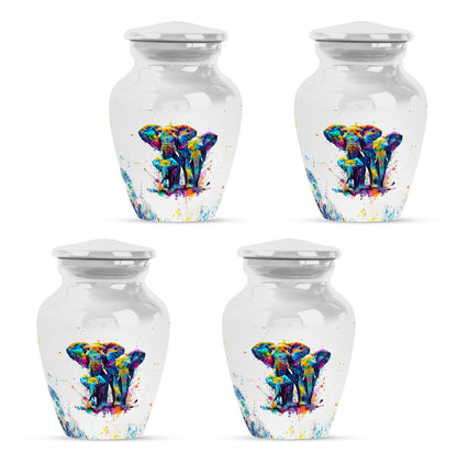 elephant family urn.