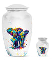 Elephant Family Cremation Urns For Human Ashes - Keepsake Urns
