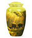 Elephant Family Cremation Urns For Human Ashes - Mini Urn Set For Ashes