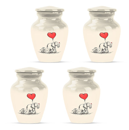 Personalized Elephant Keepsake Urn for Human Ashes - 10-inch, 200 cu in - Yatskia