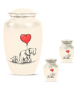 Elephant Family Cremation Urns For Human Ashes - Keepsake Urn Set