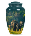 Elephant Family A Small Urn For Ashes Funeral, Ashes Cremation Urn