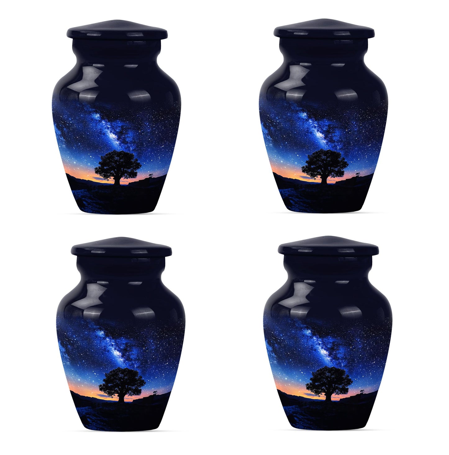 Personalized Galaxy Cremation Urn for Human Ashes - 10-inch, 200 cu in - Yatskia