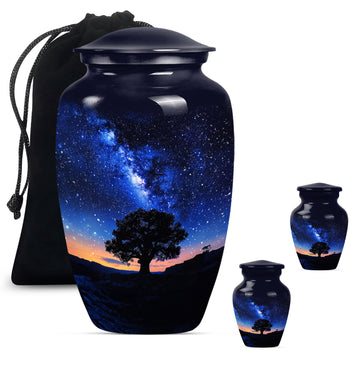 Large Urn With 2 Keepsake Urn