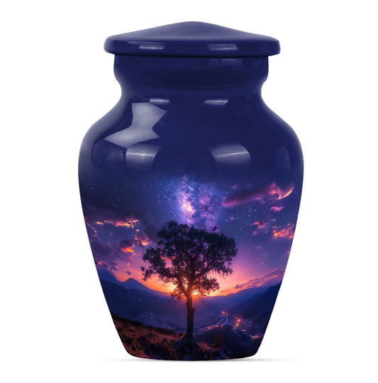 Personalized Galaxy Cremation Urn for Women - 10-inch, 200 cu in - Yatskia