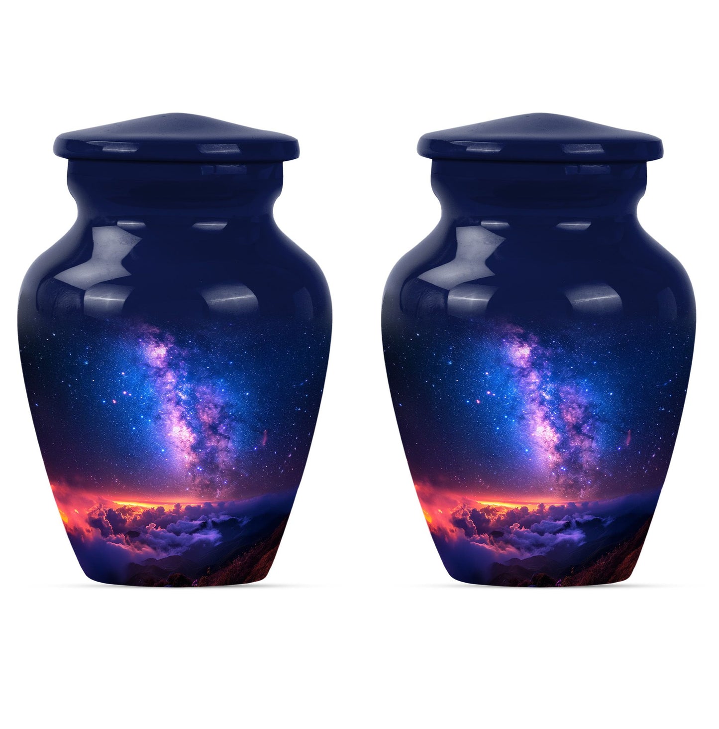 Personalized Galaxy Cremation Urn for Human Ashes - 10-inch, 200 cu in - Yatskia