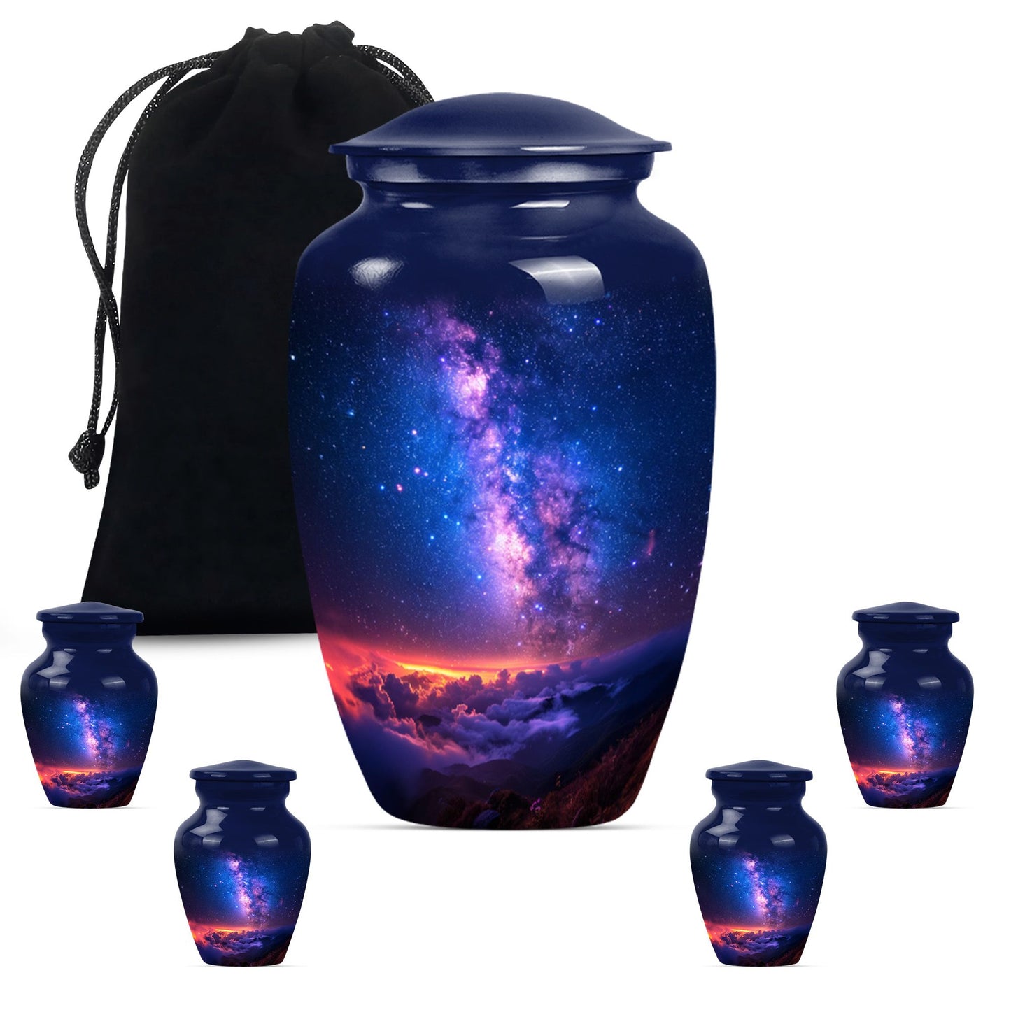 Classic 10-inch milkyway urn.