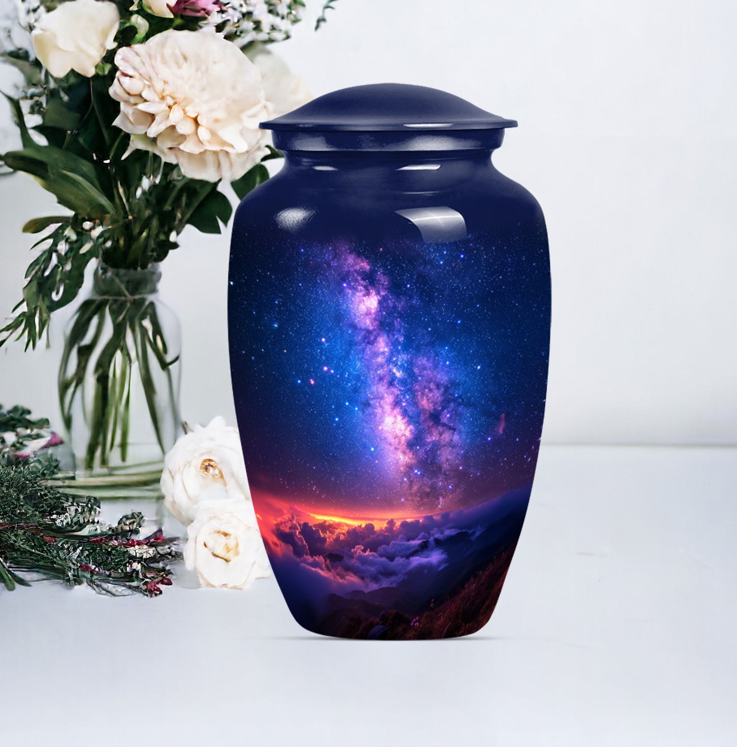 Classic 10-inch milkyway urn.