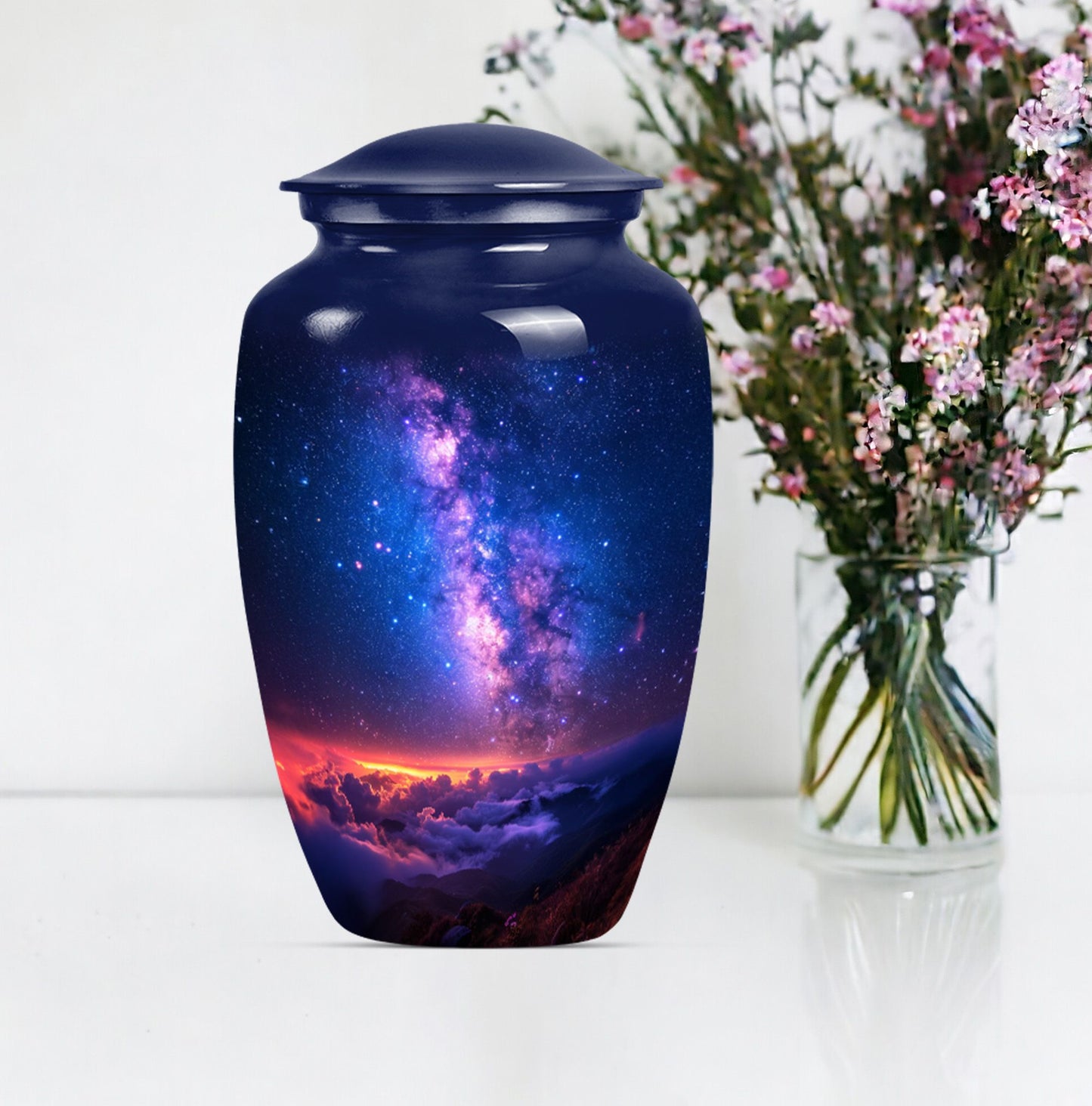 Classic 10-inch milkyway urn.