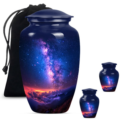 Classic 10-inch milkyway urn.