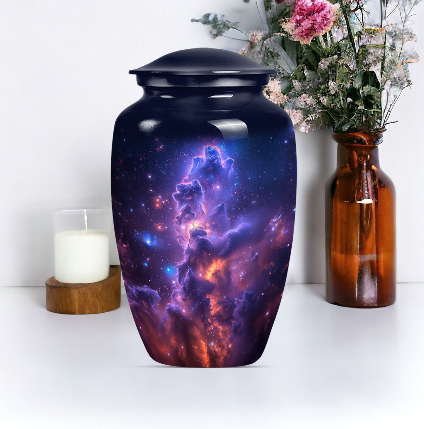 10-inch milkyway urn for adult ashes.