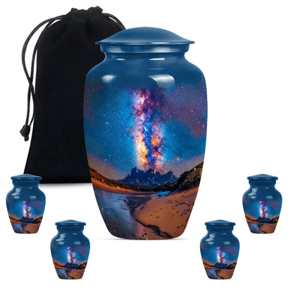 Milkyway Small & Large Urns For Ashes - Galaxy Cremation Urns