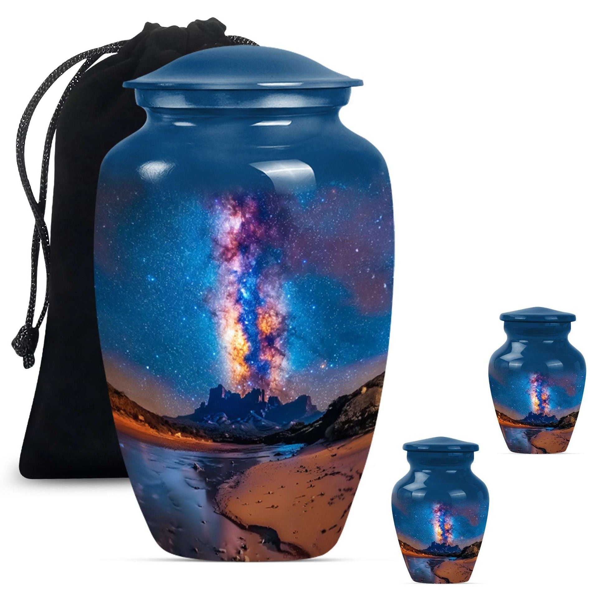 Milkyway Small & Large Urns For Ashes - Galaxy Cremation Urns