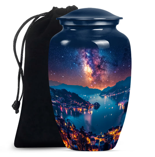 Milkyway cremation urn for women.