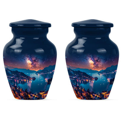 Milkyway cremation urn for women.