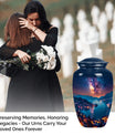 Milkyway cremation urn for women.