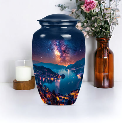Milkyway cremation urn for women.