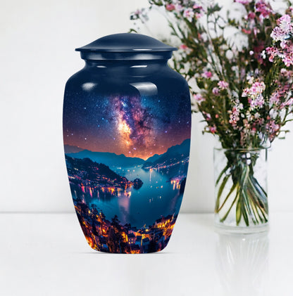 Milkyway cremation urn for women.