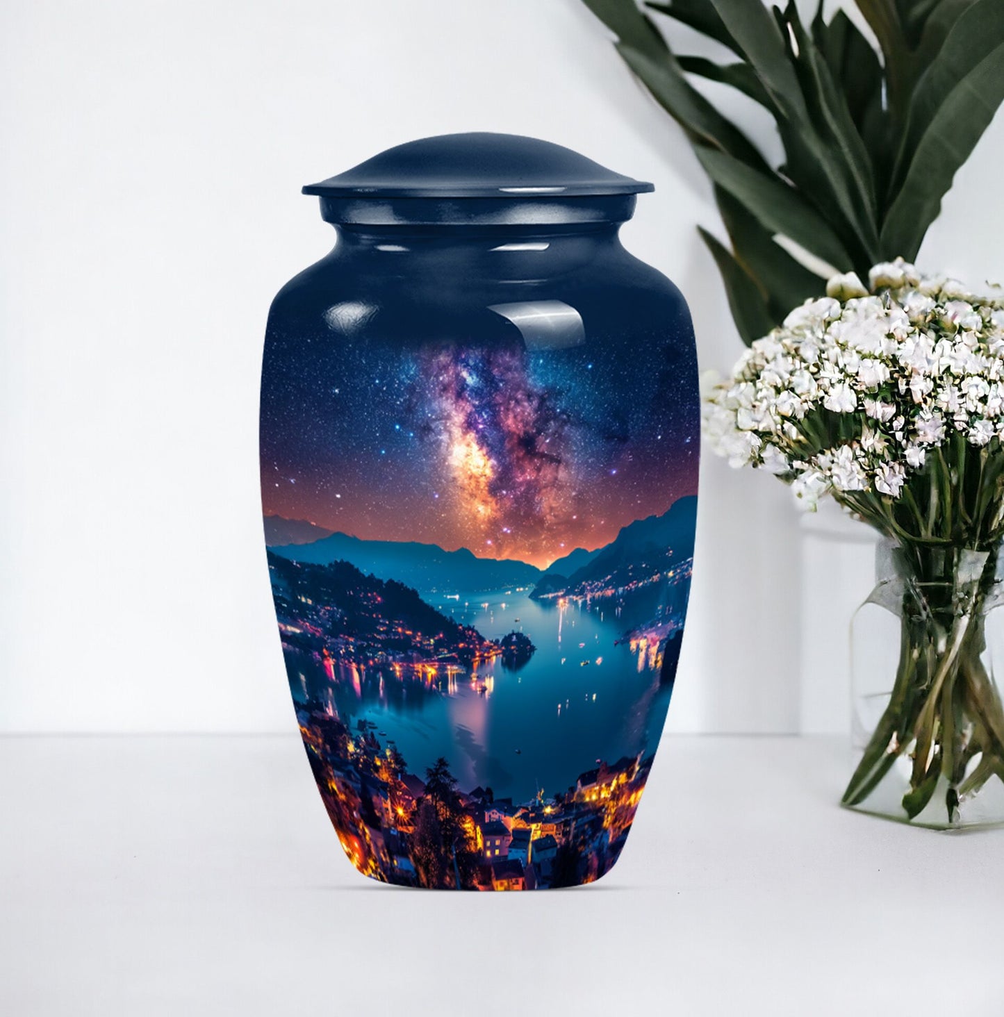 Milkyway cremation urn for women.
