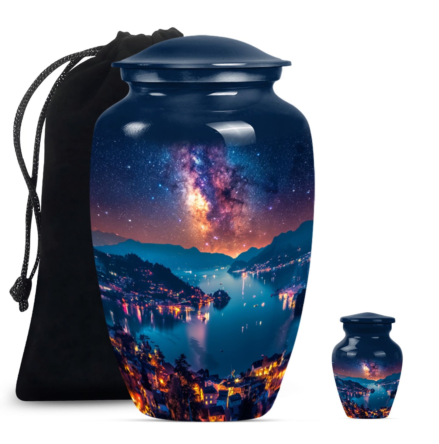 Milkyway cremation urn for women.