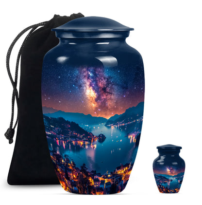 Milkyway cremation urn for women.