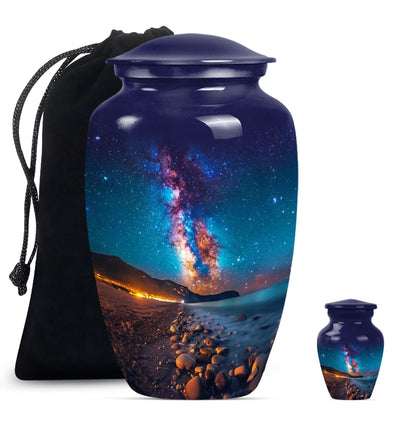 Milkyway Urns For Adults - Galaxy Cremation Urns For Male & Female