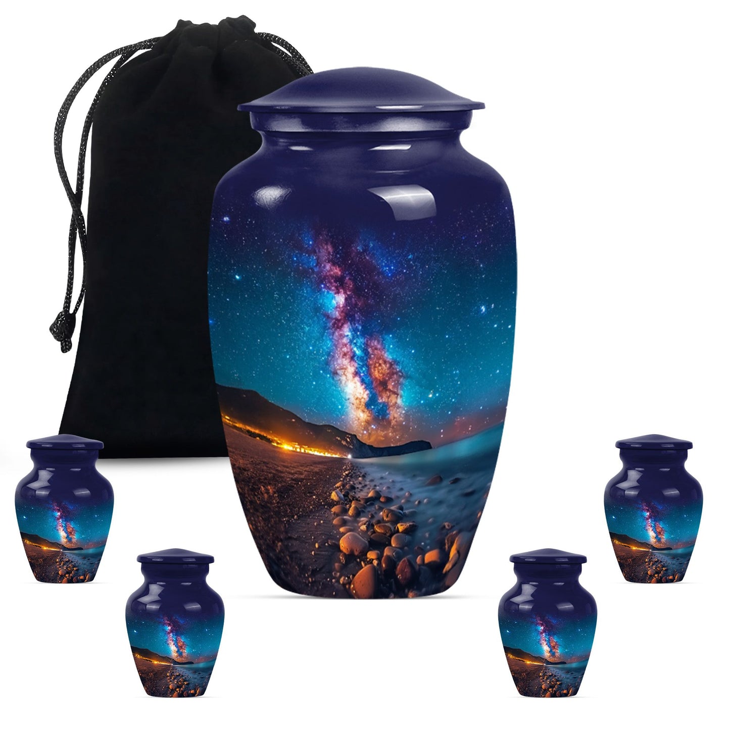 10-inch Classic milkyway urn, large funeral urn for human ashes adult.