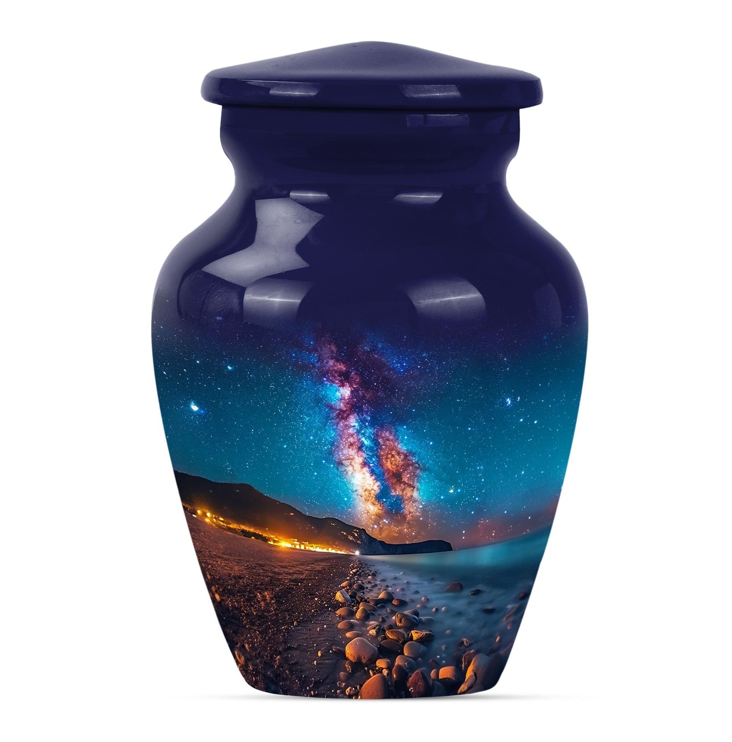 10-inch Classic milkyway urn, large funeral urn for human ashes adult.