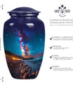 10-inch Classic milkyway urn, large funeral urn for human ashes adult.