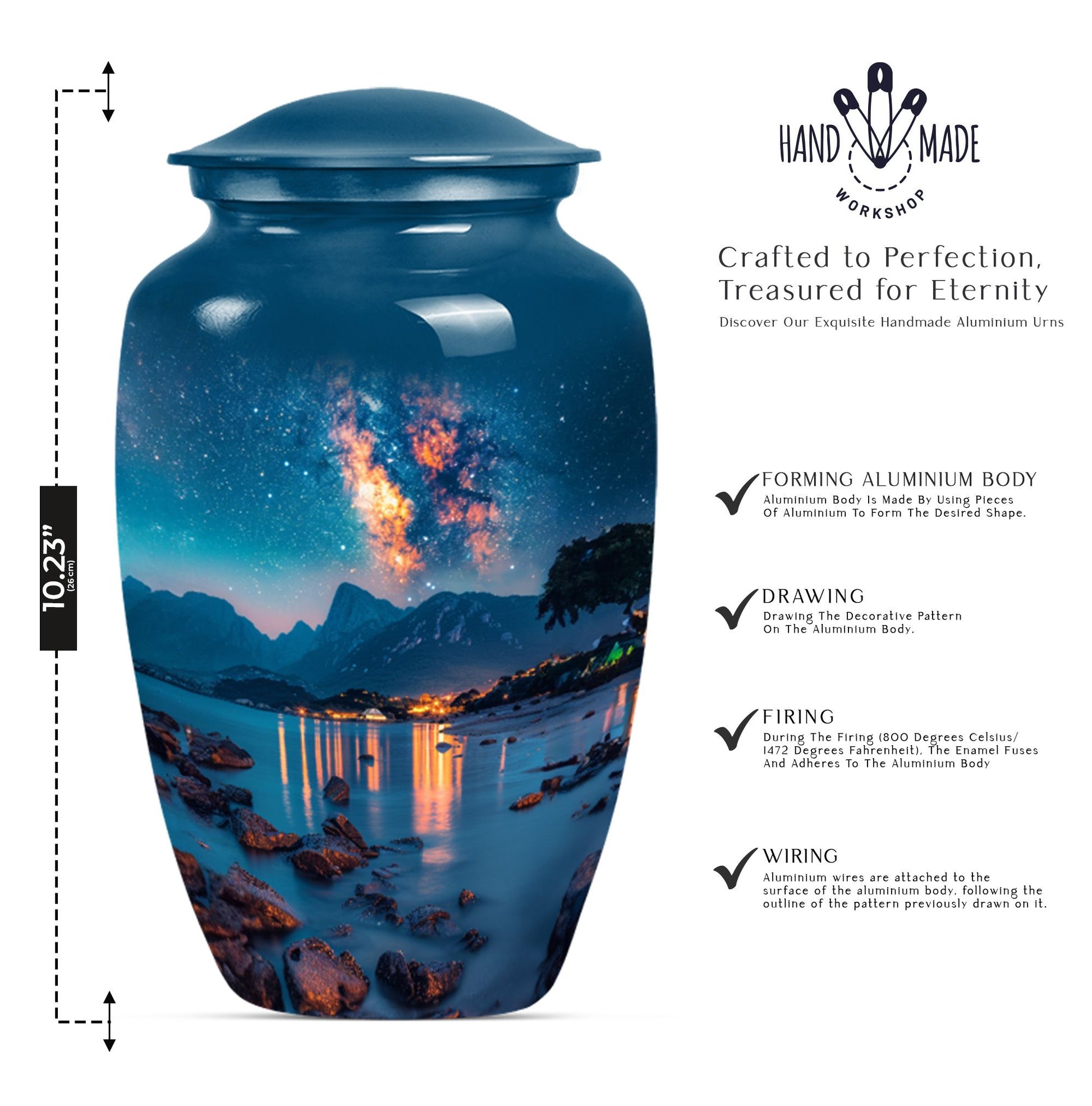  milkyway Urn for adult ashes,