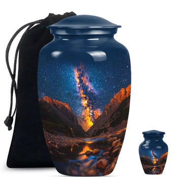 Large Urn With 1 Keepsake Urn