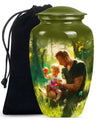 Father & Kids Large & Small Cremation Urns For Human Ashes