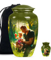 Father & Kids Large & Small Cremation Urns For Human Ashes