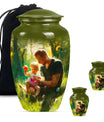 Father & Kids Large & Small Cremation Urns For Human Ashes