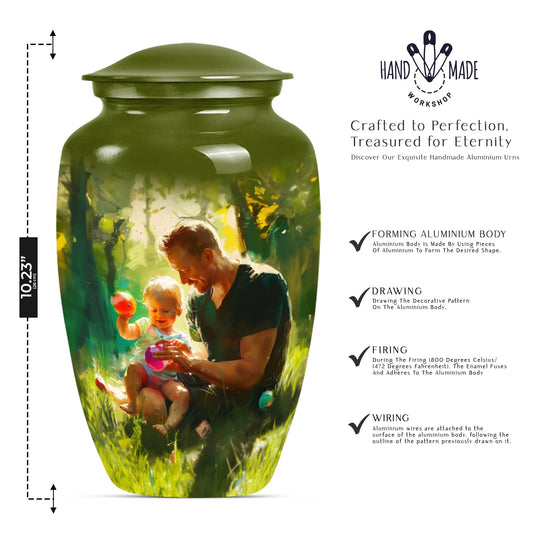 Classic 10 Inch Father Urn.