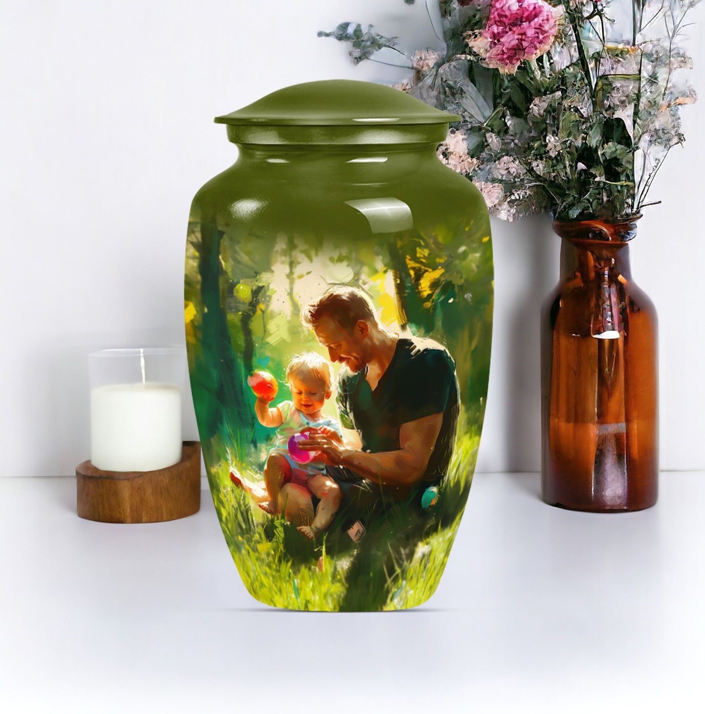 Classic 10 Inch Father Urn.