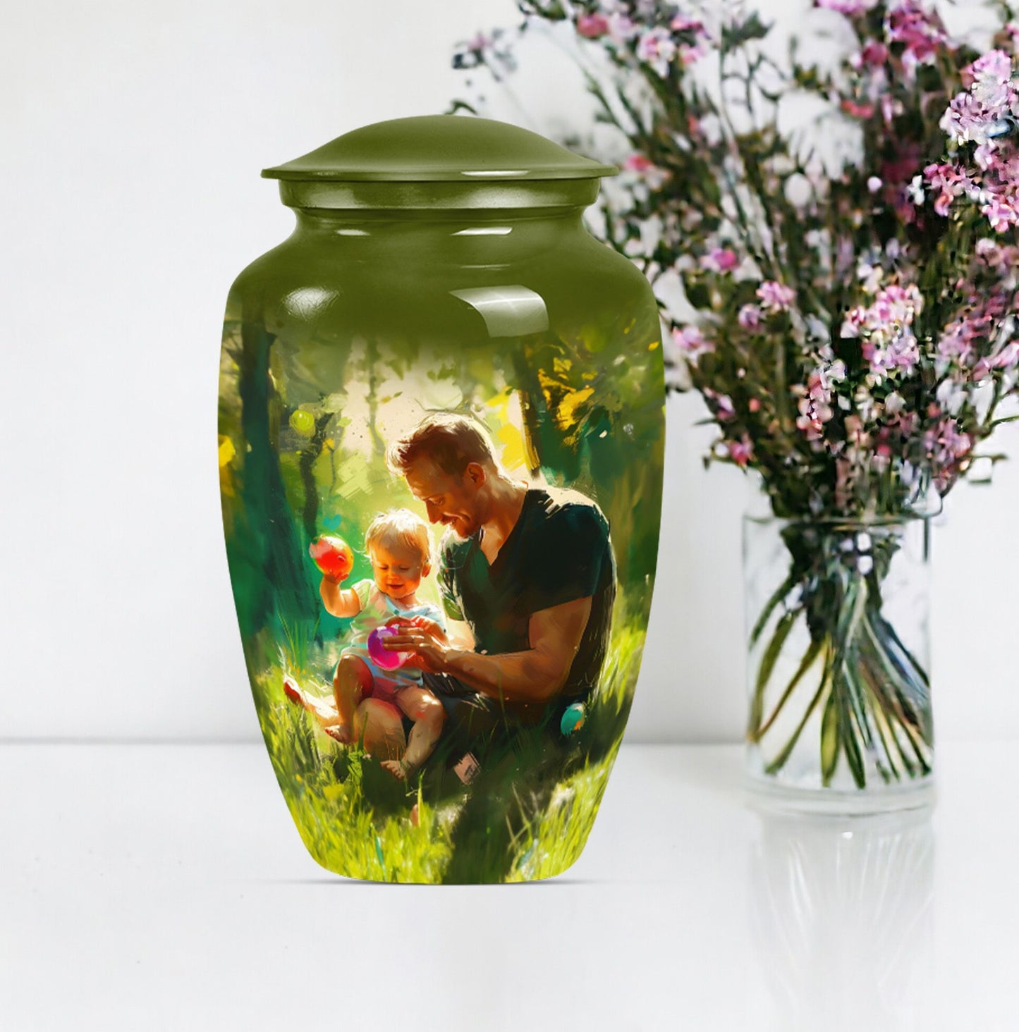 Classic 10 Inch Father Urn.