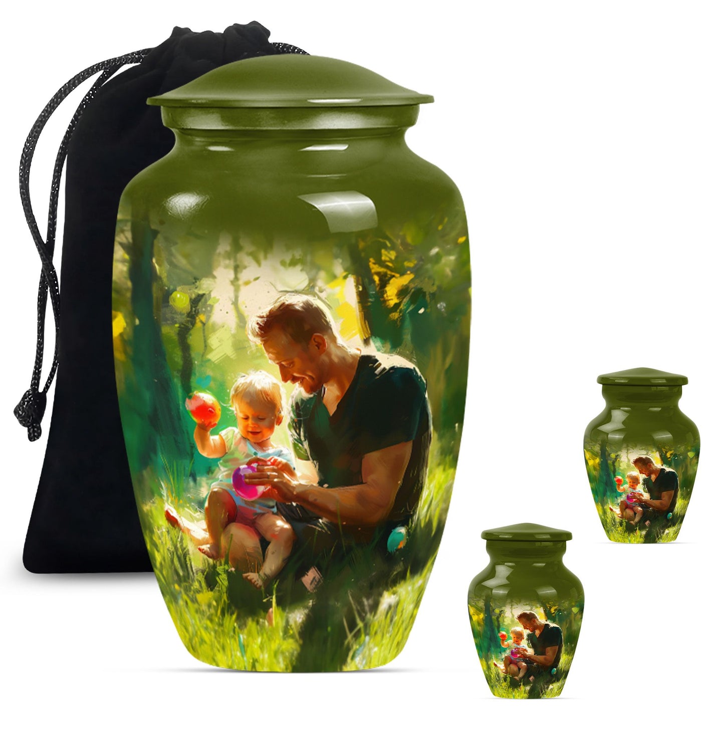 Classic 10 Inch Father Urn.