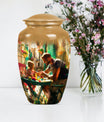 Father cremation urn.