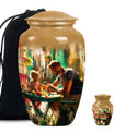 Father cremation urn.
