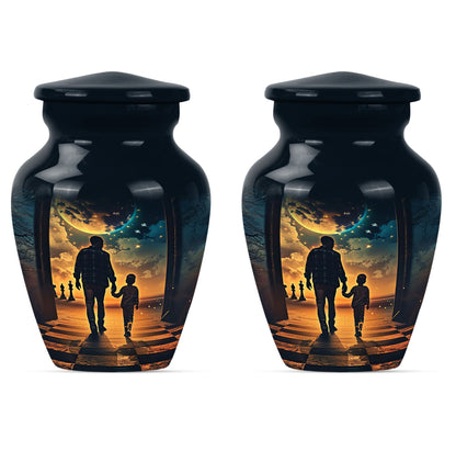 classic abstract design Father Urn, ideal for memorial forever urns