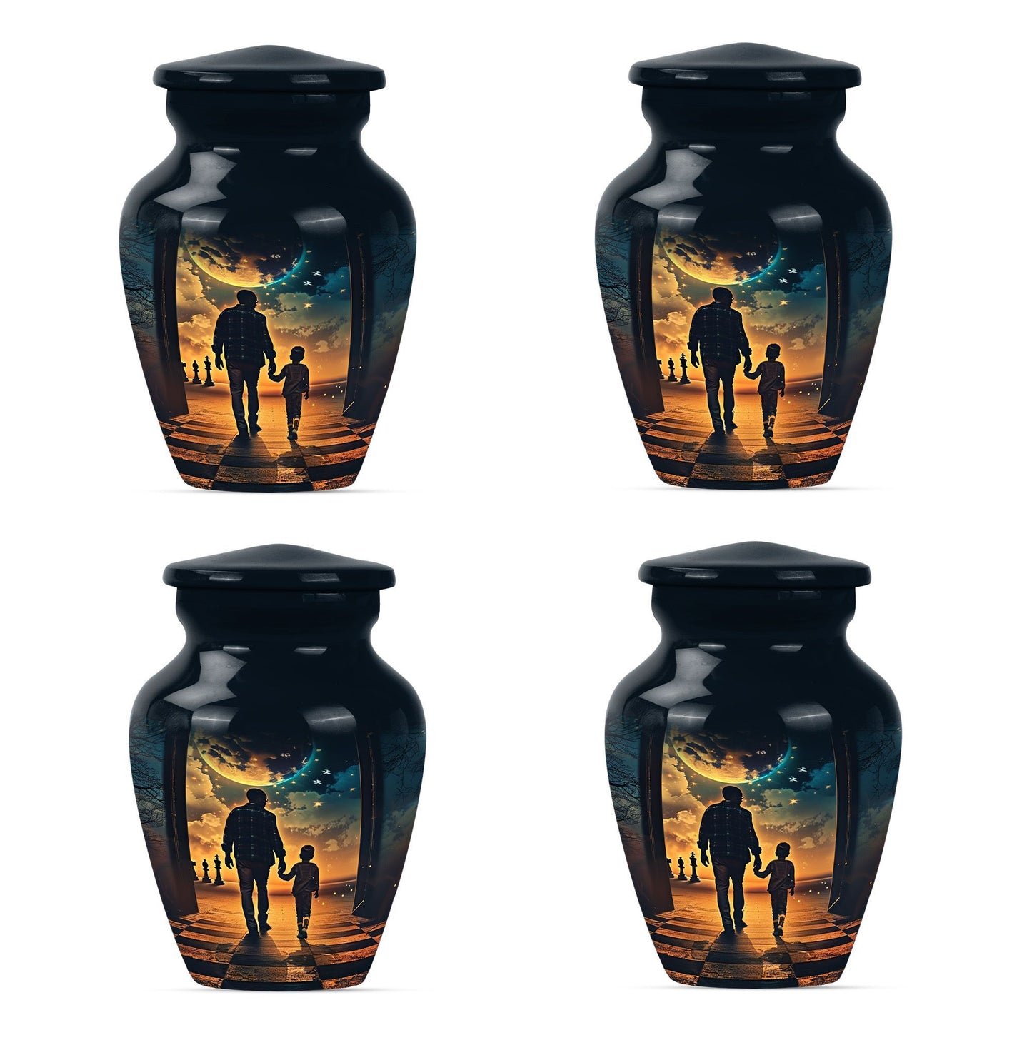 classic abstract design Father Urn, ideal for memorial forever urns