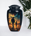 classic abstract design Father Urn, ideal for memorial forever urns